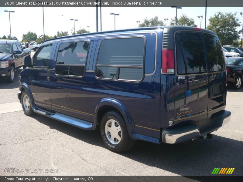 Indigo Blue Metallic / Neutral 2000 Chevrolet Express G1500 Passenger Conversion Van