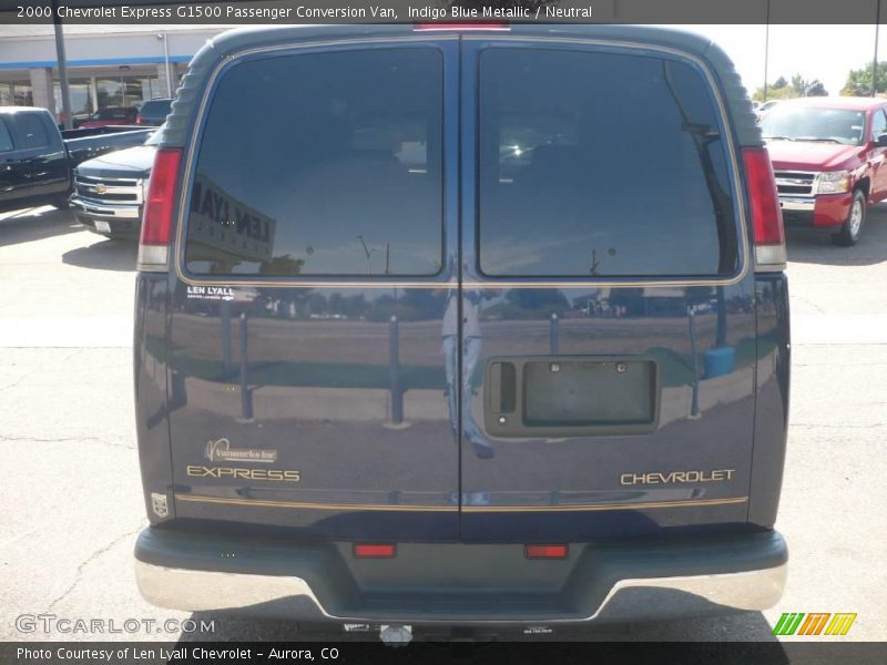 Indigo Blue Metallic / Neutral 2000 Chevrolet Express G1500 Passenger Conversion Van