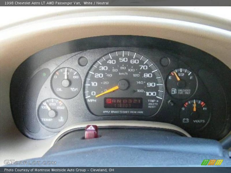 White / Neutral 1998 Chevrolet Astro LT AWD Passenger Van