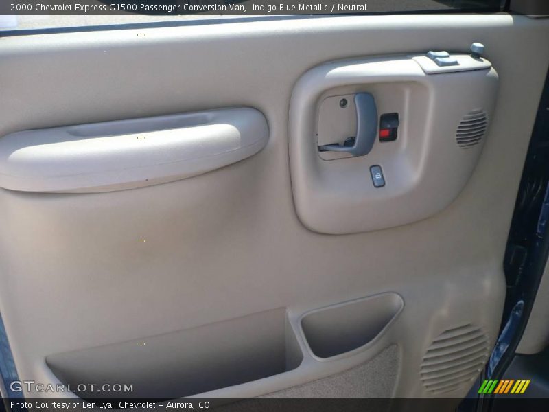 Indigo Blue Metallic / Neutral 2000 Chevrolet Express G1500 Passenger Conversion Van