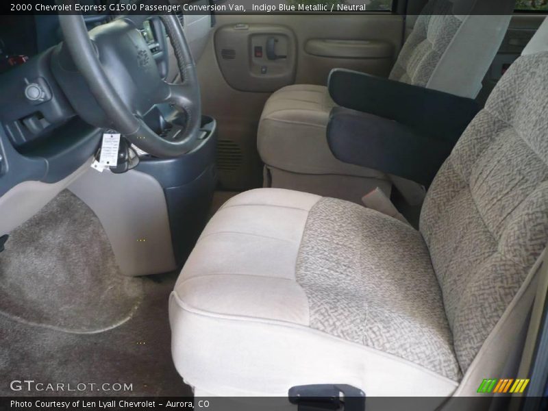 Indigo Blue Metallic / Neutral 2000 Chevrolet Express G1500 Passenger Conversion Van
