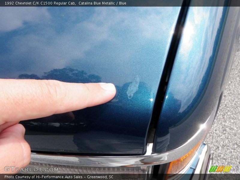 Catalina Blue Metallic / Blue 1992 Chevrolet C/K C1500 Regular Cab