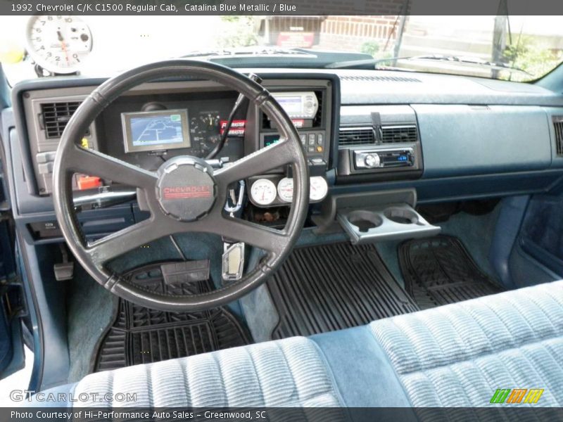 Catalina Blue Metallic / Blue 1992 Chevrolet C/K C1500 Regular Cab