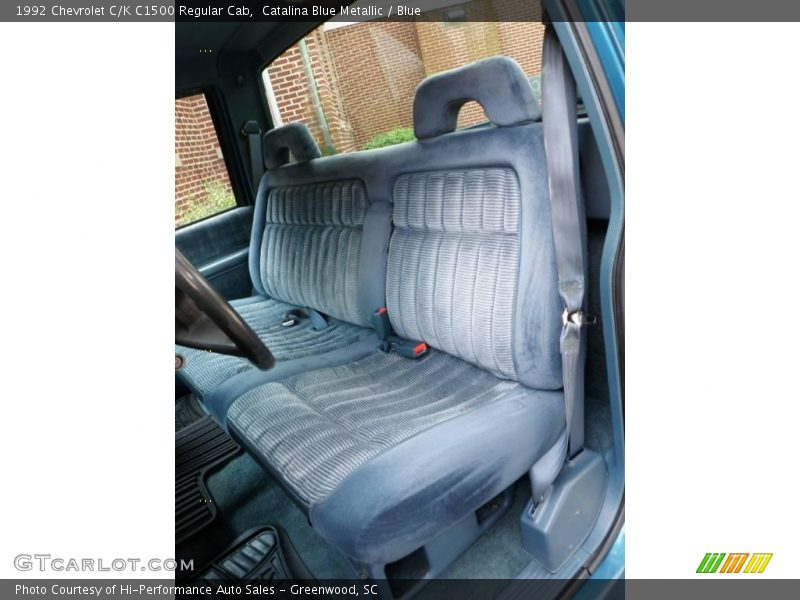 Catalina Blue Metallic / Blue 1992 Chevrolet C/K C1500 Regular Cab