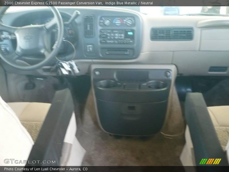 Indigo Blue Metallic / Neutral 2000 Chevrolet Express G1500 Passenger Conversion Van