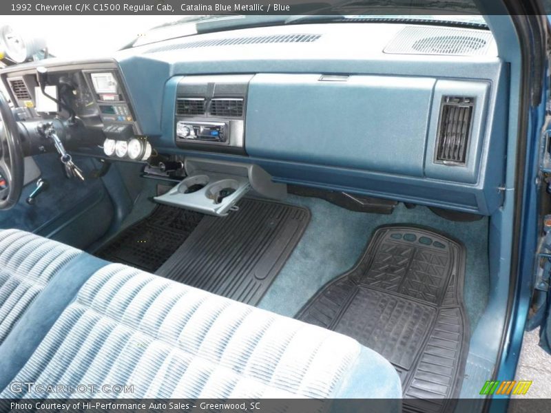 Catalina Blue Metallic / Blue 1992 Chevrolet C/K C1500 Regular Cab