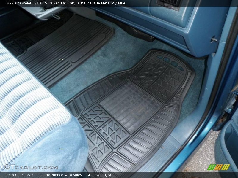 Catalina Blue Metallic / Blue 1992 Chevrolet C/K C1500 Regular Cab