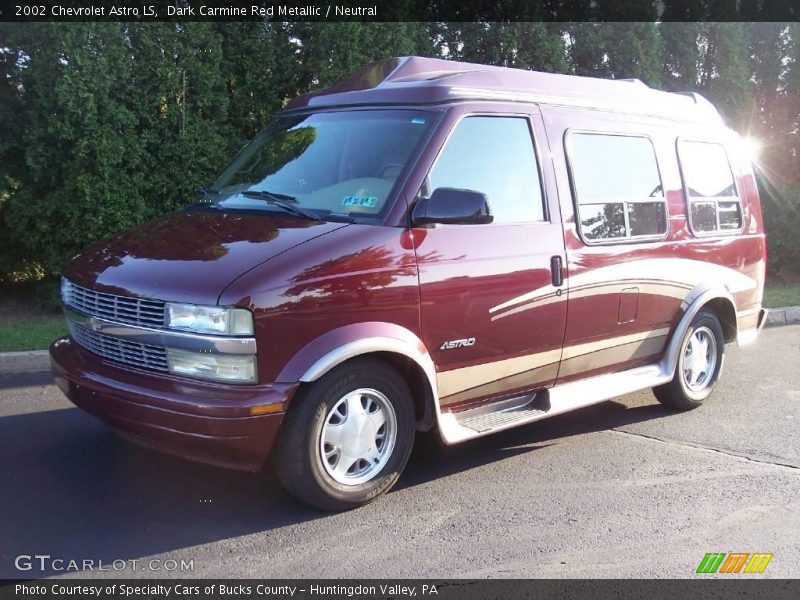 Dark Carmine Red Metallic / Neutral 2002 Chevrolet Astro LS