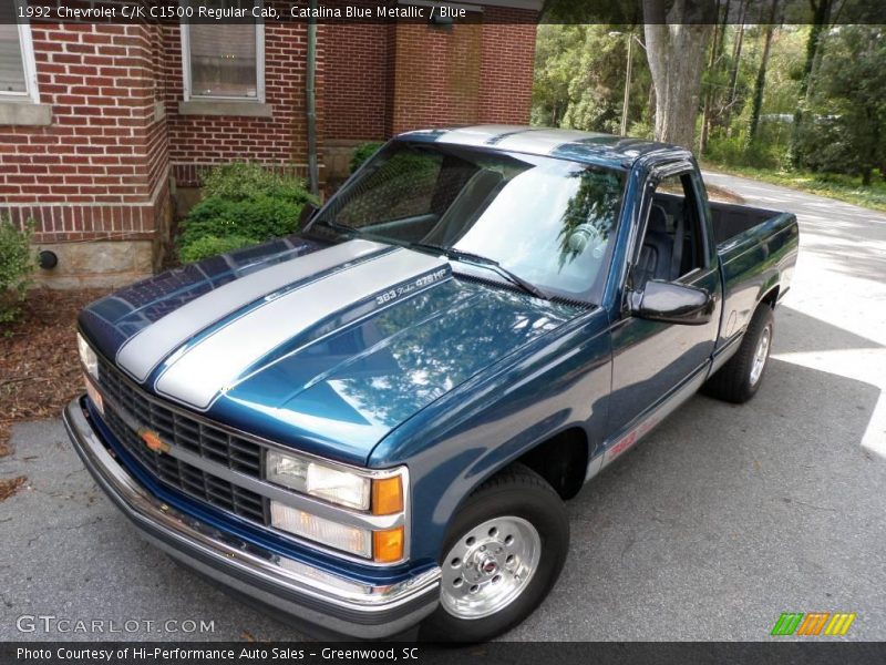 Catalina Blue Metallic / Blue 1992 Chevrolet C/K C1500 Regular Cab
