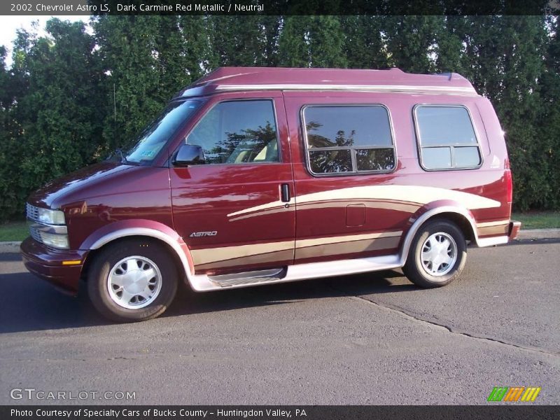 Dark Carmine Red Metallic / Neutral 2002 Chevrolet Astro LS