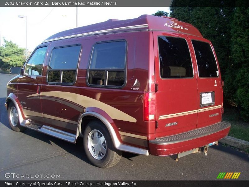 Dark Carmine Red Metallic / Neutral 2002 Chevrolet Astro LS