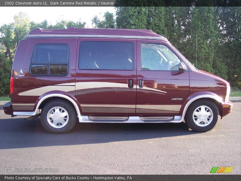 Dark Carmine Red Metallic / Neutral 2002 Chevrolet Astro LS