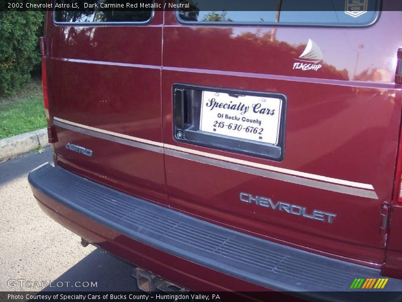 Dark Carmine Red Metallic / Neutral 2002 Chevrolet Astro LS