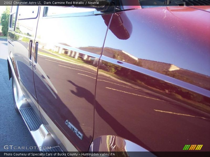 Dark Carmine Red Metallic / Neutral 2002 Chevrolet Astro LS