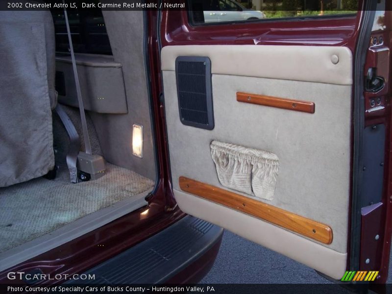 Dark Carmine Red Metallic / Neutral 2002 Chevrolet Astro LS