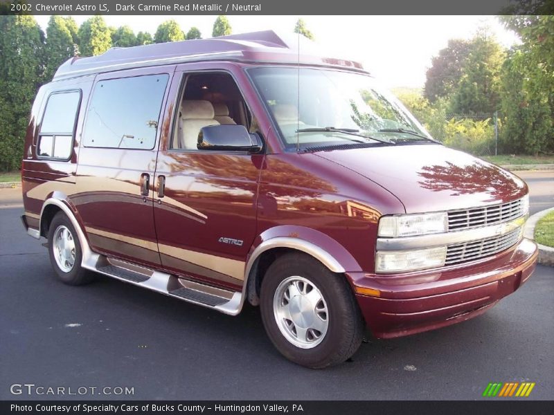 Dark Carmine Red Metallic / Neutral 2002 Chevrolet Astro LS