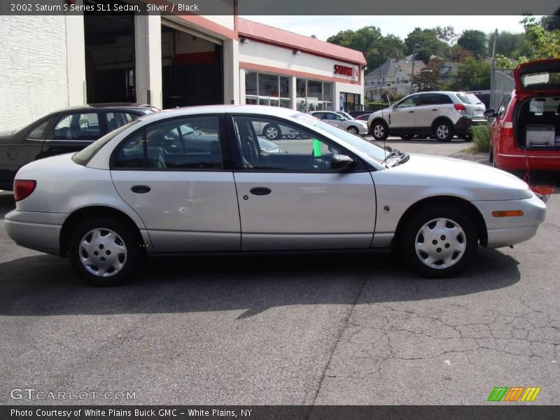 Silver / Black 2002 Saturn S Series SL1 Sedan