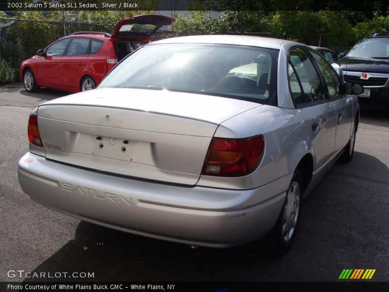 Silver / Black 2002 Saturn S Series SL1 Sedan