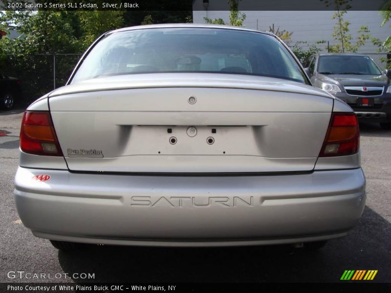 Silver / Black 2002 Saturn S Series SL1 Sedan