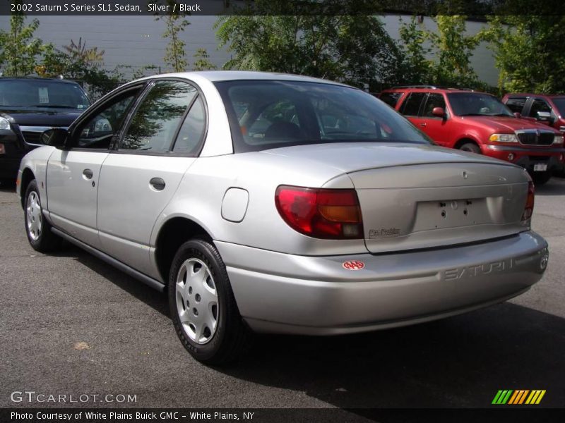 Silver / Black 2002 Saturn S Series SL1 Sedan