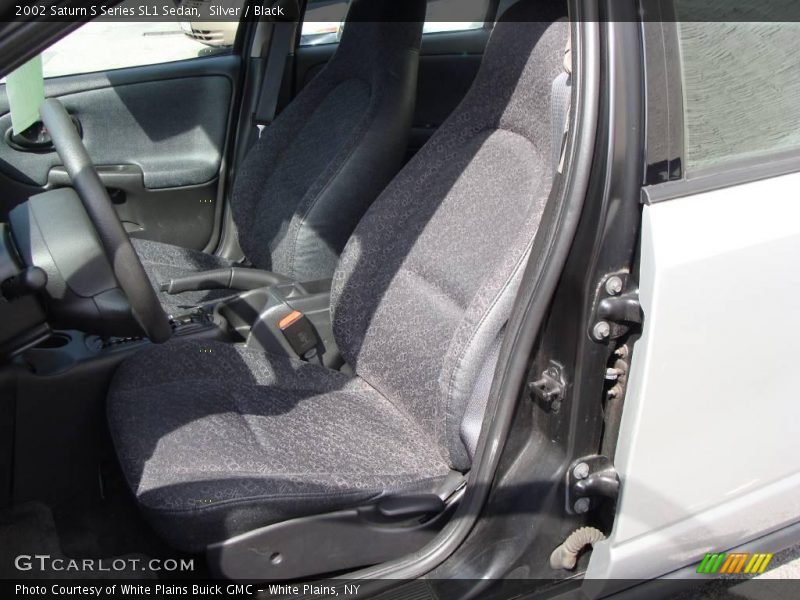 Silver / Black 2002 Saturn S Series SL1 Sedan