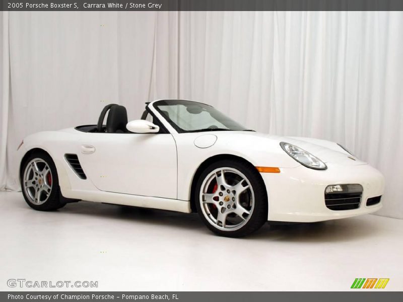 Carrara White / Stone Grey 2005 Porsche Boxster S