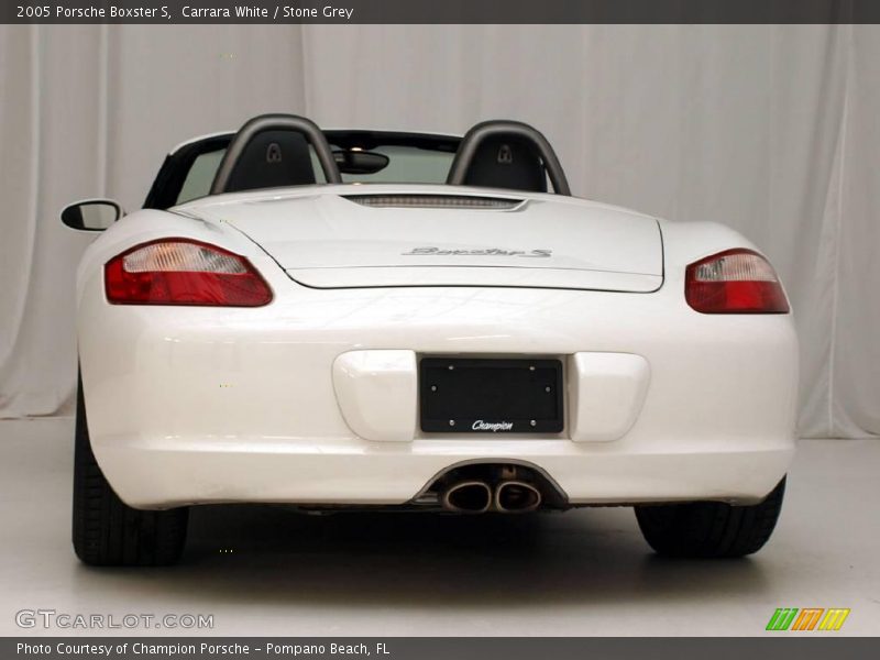 Carrara White / Stone Grey 2005 Porsche Boxster S