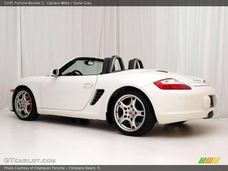 Carrara White / Stone Grey 2005 Porsche Boxster S