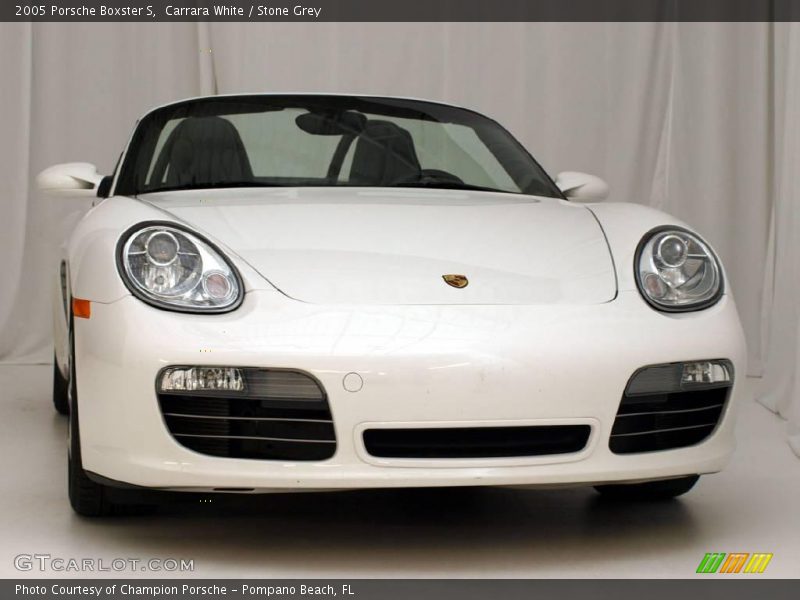 Carrara White / Stone Grey 2005 Porsche Boxster S