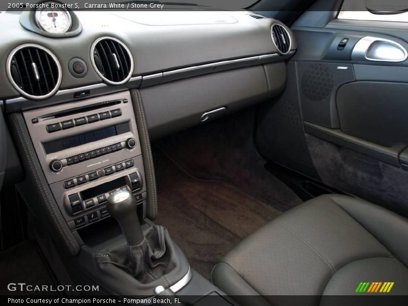 Carrara White / Stone Grey 2005 Porsche Boxster S