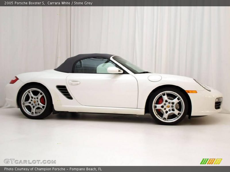 Carrara White / Stone Grey 2005 Porsche Boxster S