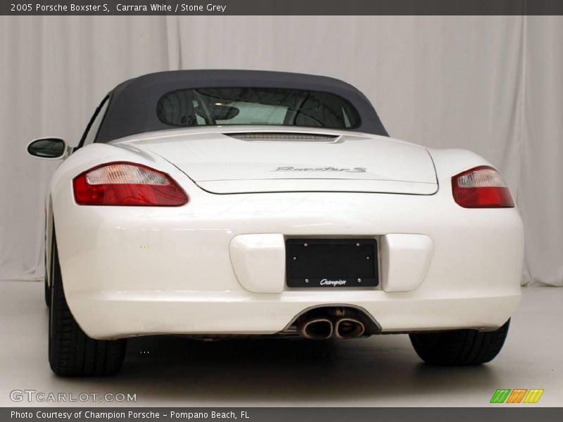 Carrara White / Stone Grey 2005 Porsche Boxster S