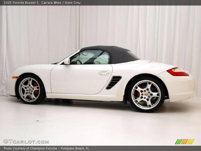 Carrara White / Stone Grey 2005 Porsche Boxster S