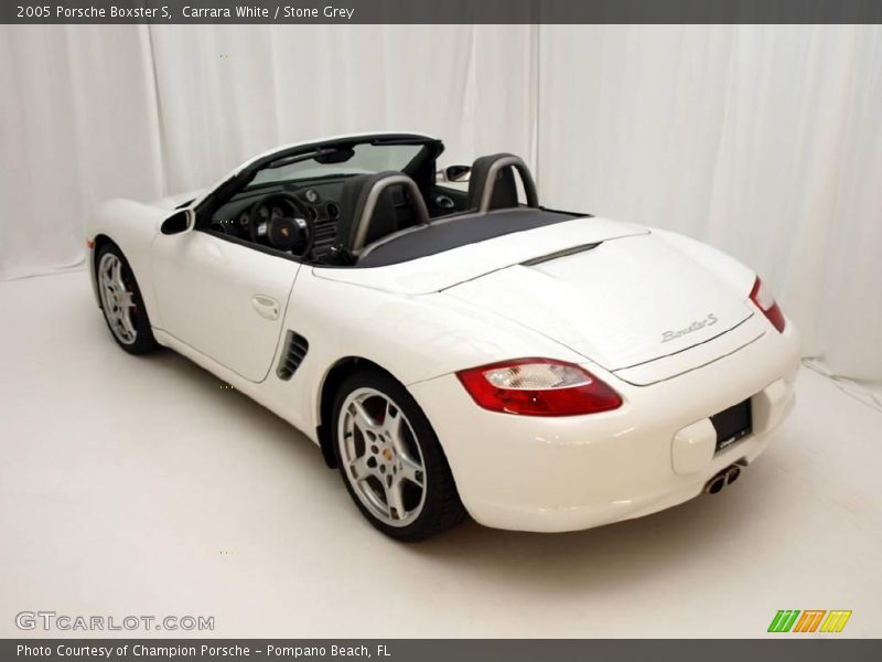 Carrara White / Stone Grey 2005 Porsche Boxster S