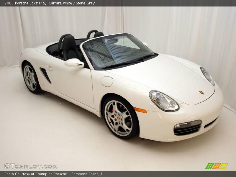 Carrara White / Stone Grey 2005 Porsche Boxster S