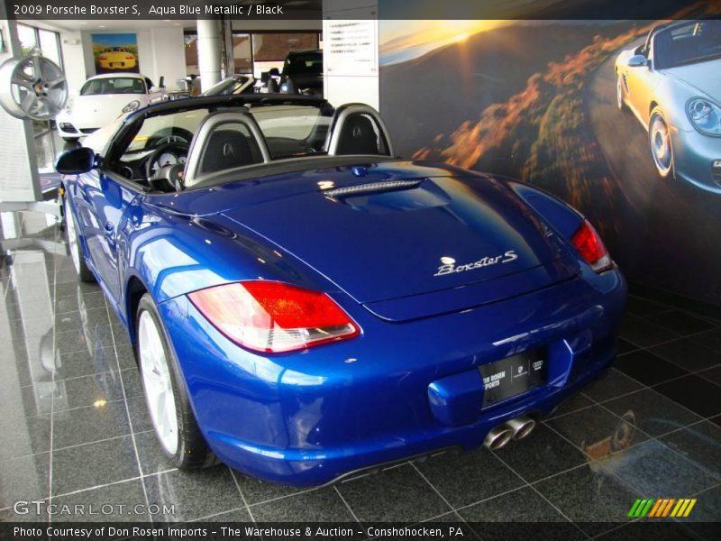 Aqua Blue Metallic / Black 2009 Porsche Boxster S