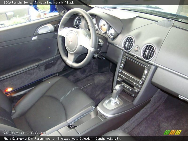 Aqua Blue Metallic / Black 2009 Porsche Boxster S