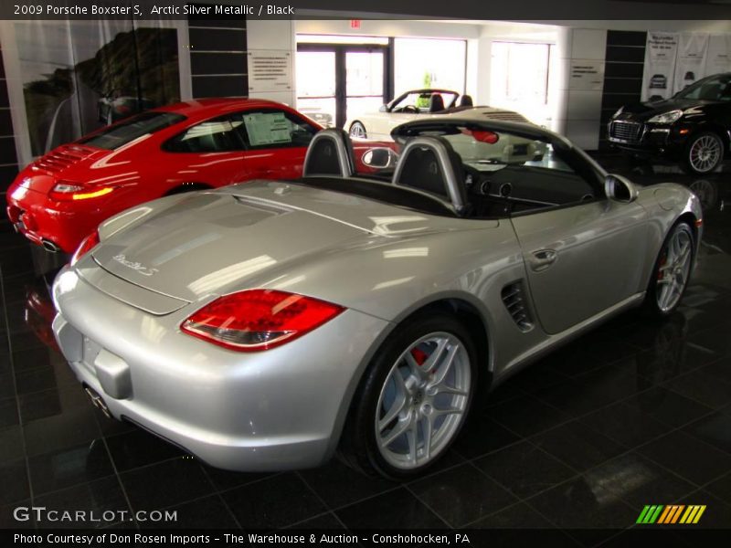 Arctic Silver Metallic / Black 2009 Porsche Boxster S