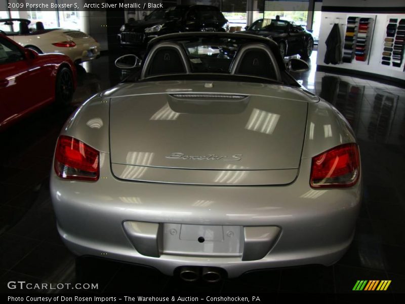 Arctic Silver Metallic / Black 2009 Porsche Boxster S