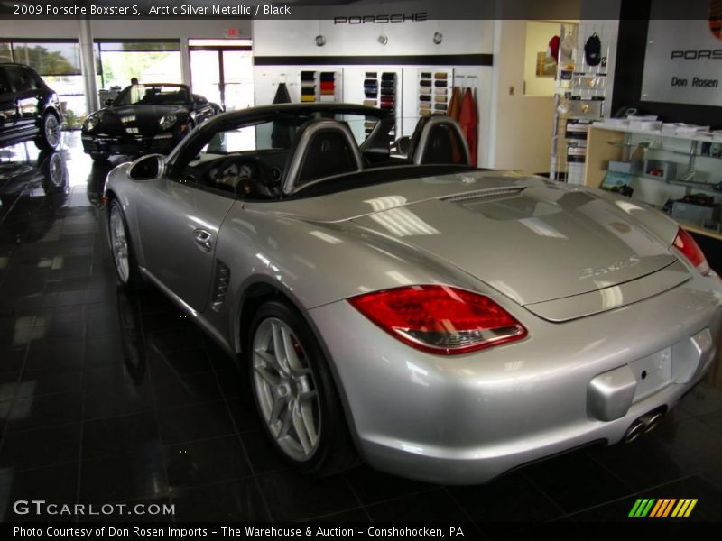 Arctic Silver Metallic / Black 2009 Porsche Boxster S