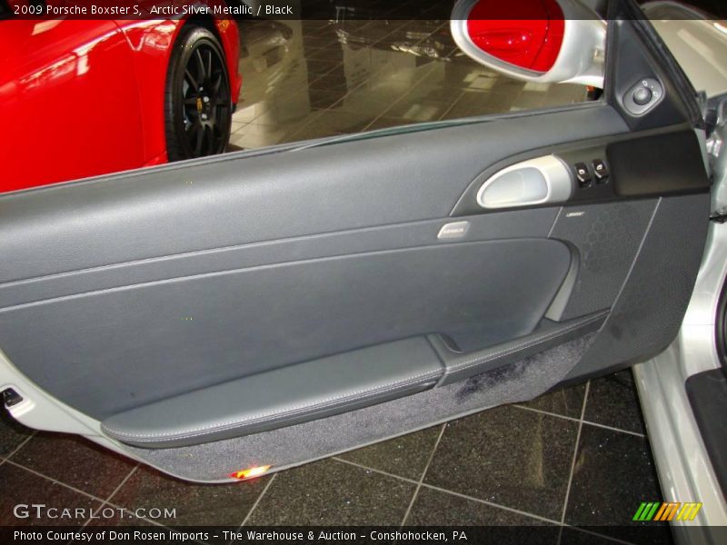 Arctic Silver Metallic / Black 2009 Porsche Boxster S