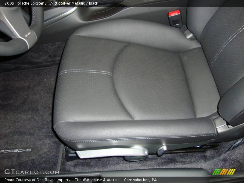 Arctic Silver Metallic / Black 2009 Porsche Boxster S