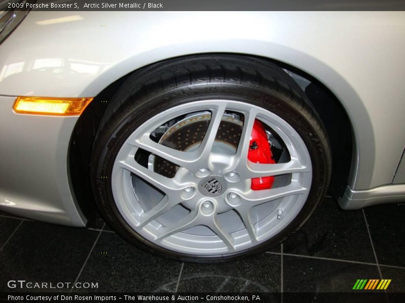 Arctic Silver Metallic / Black 2009 Porsche Boxster S