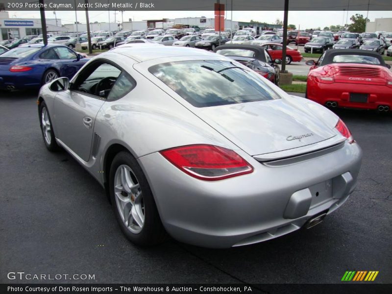 Arctic Silver Metallic / Black 2009 Porsche Cayman