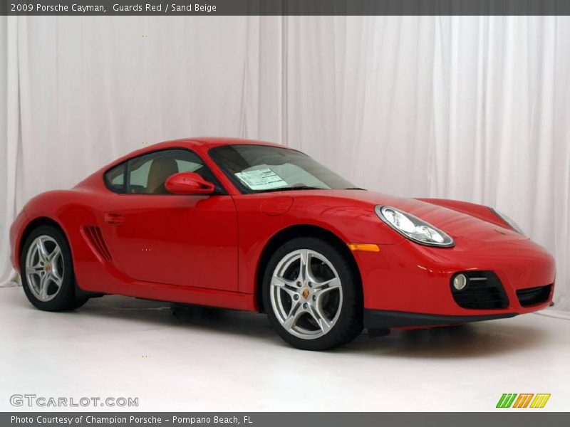 Guards Red / Sand Beige 2009 Porsche Cayman