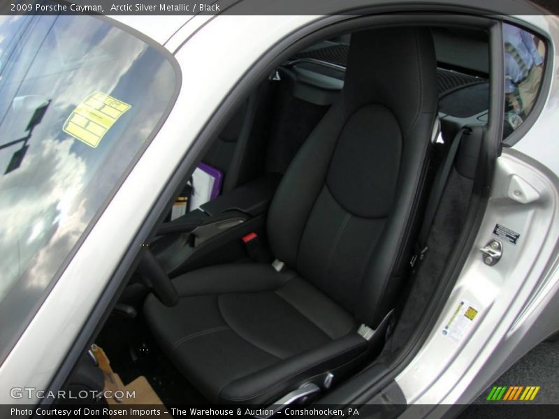 Arctic Silver Metallic / Black 2009 Porsche Cayman