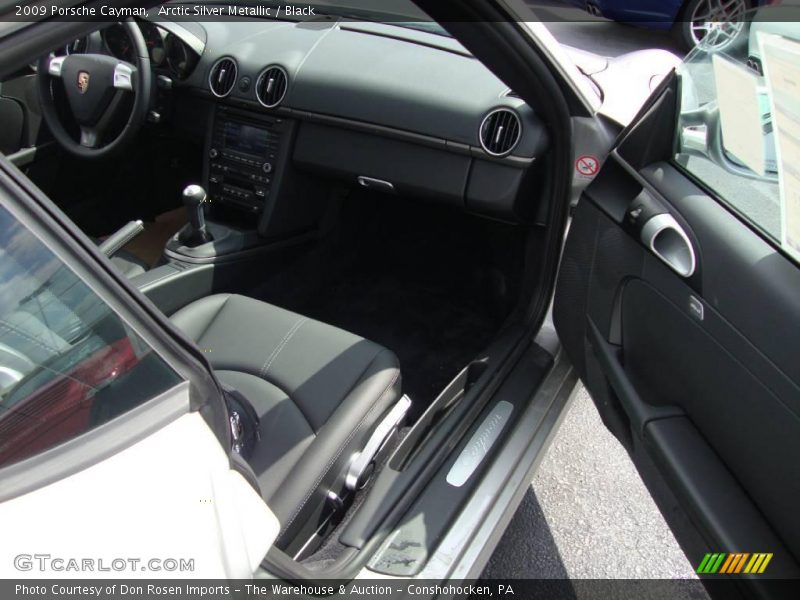 Arctic Silver Metallic / Black 2009 Porsche Cayman