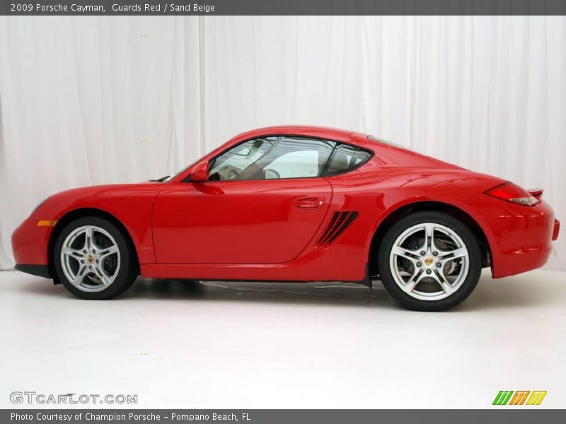 Guards Red / Sand Beige 2009 Porsche Cayman