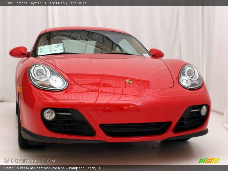 Guards Red / Sand Beige 2009 Porsche Cayman