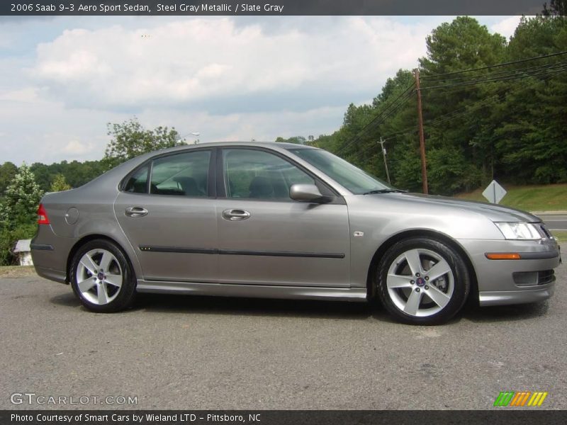 Steel Gray Metallic / Slate Gray 2006 Saab 9-3 Aero Sport Sedan